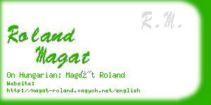 roland magat business card